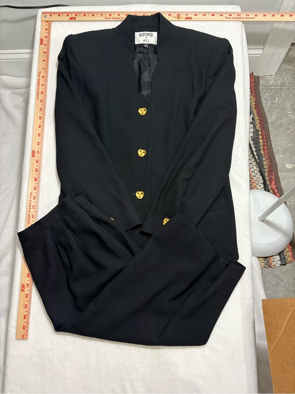 Kasper Black Women's Two-Piece Suit Skirt & Jacket